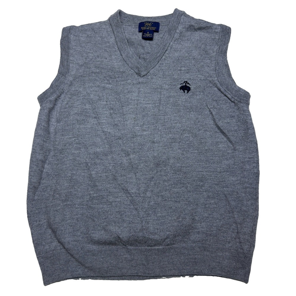 Brooks Brothers Small Extra Fine Merino Vest‎ Preppy Classic  Blokecore Golf